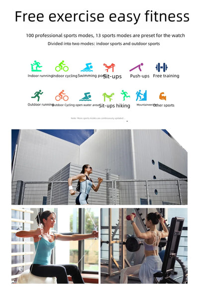 2025 new smartwatch with heart rate monitor, stress monitor, blood oxygen monitor, NFC, waterproof sports brace