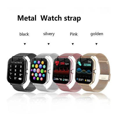 2024 Smart Watch For Men Women Gift Full Touch Screen Sport reloj hombre Fitness Watches BT Call Digital Smartwatch Wristwatch