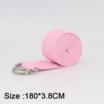 GearKulture Mat Strap Elastic Bands Ballet Strap in pink, size 180*3.8CM, ideal for yoga equipment.