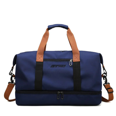 Gym Bag Travel Fitness Bag for Women Large Capacity Men's Sports Luggage bag Waterproof Female Messenger Bag Dry And Wet Handbag