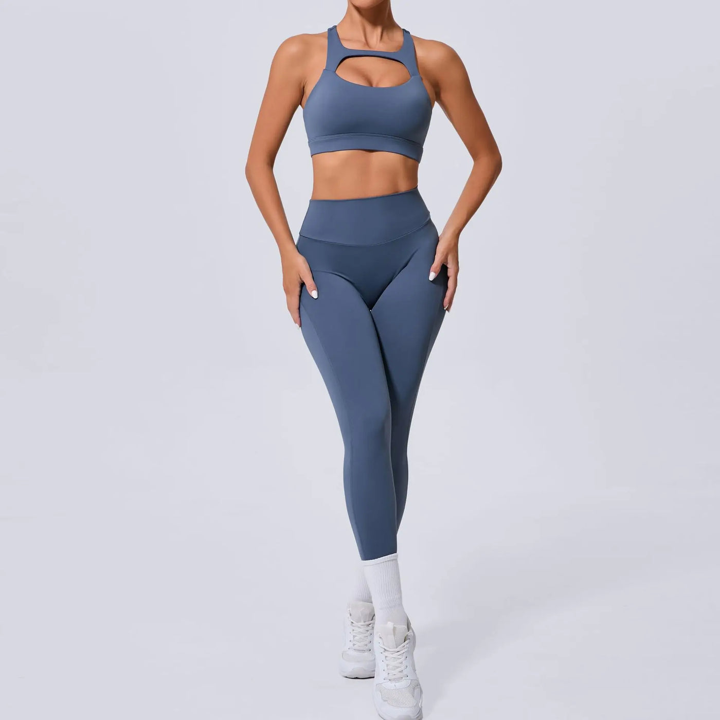 New Yoga Set Women Tracksuit Workout Pocket Legging Athletic Suit Gym Push Up Legging Fitness Bra Sports Wear Active Wear