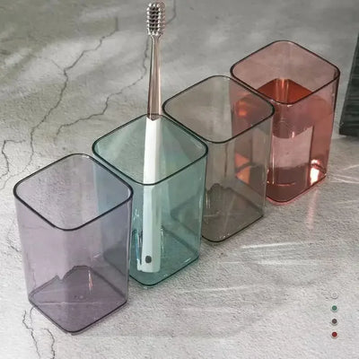GearKulture Plastic Toothbrush & Mouthwash Cup