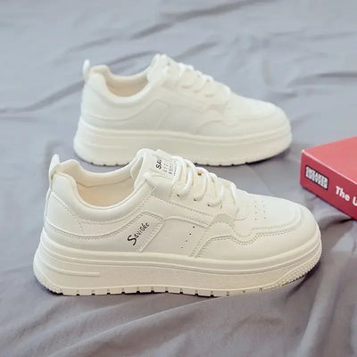 Sneakers Sports Shoes for Women Athletic Lace Up High on Platform Vulcanized Shoe Original Quality Fashion 2024 A Woman Footwear