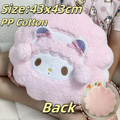 Sanrio Thickened My Melody Throw Pillow Stuffed My Sweet Piano Sofa Bed Back Cushion Seat Cushion Home Decor Cuddly Plushies