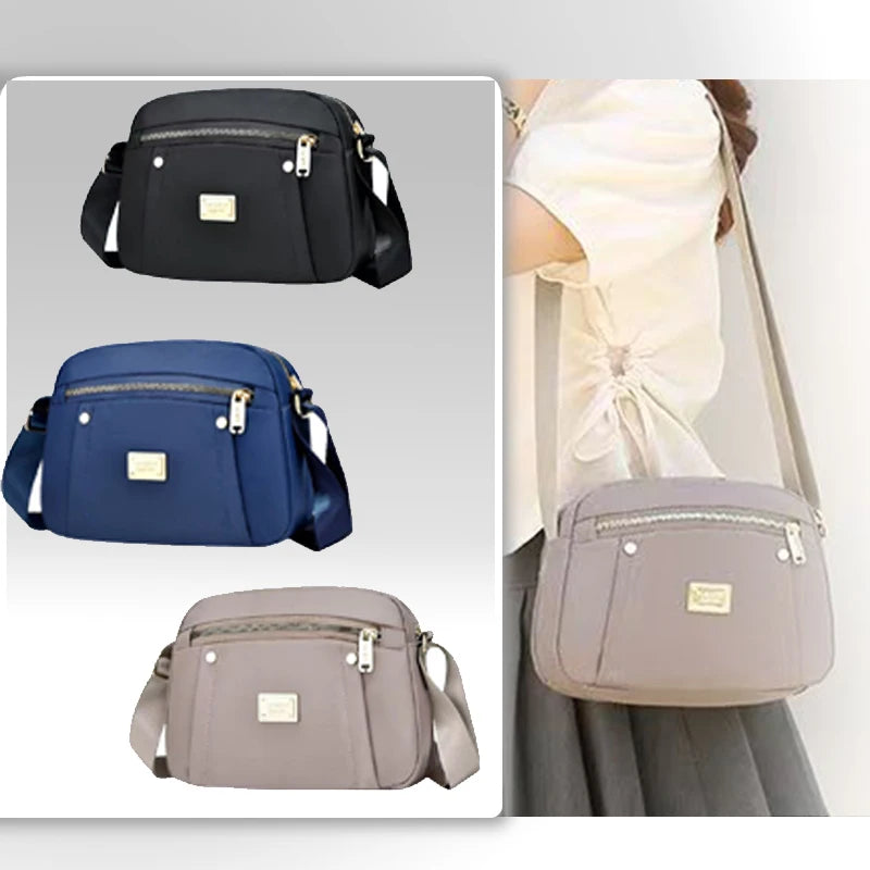 Men and women's cross-body bags are lightweight and multi-layered, perfect for shopping and traveling.
