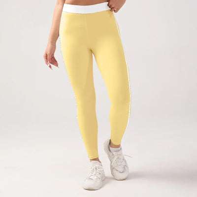Yoga Set Women Gym Bra Top Leggings Two Piece Set Stripy Colorblock Sport Fitness Tracksuit Pilates Training Active Wear