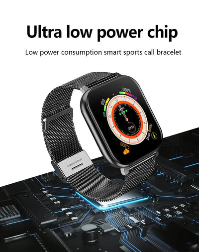 2024 Smart Watch For Men Women Gift Full Touch Screen Sport reloj hombre Fitness Watches BT Call Digital Smartwatch Wristwatch