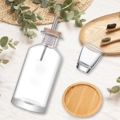 GearKulture Bathroom Mouthwash Dispenser & Cups