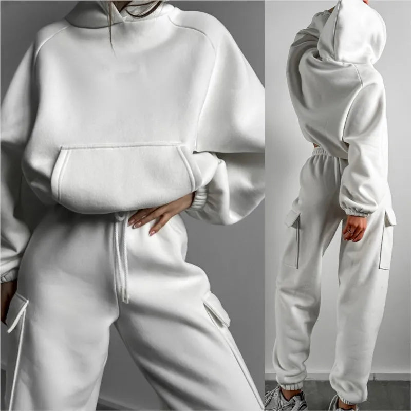 2025 Women's Sportswear Set Autumn Trendy Athleisure Tracksuit with Comfort Fit Breathable Versatile for Gym Outing Travel
