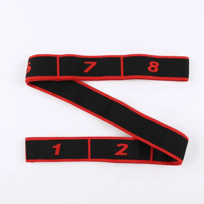 GearKulture Pull Strap Belt polyester elastic for dance and fitness training, featuring numbered sections for guidance.
