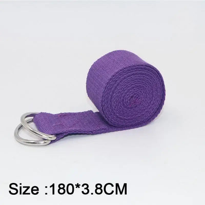 GearKulture Mat Strap Elastic Bands Ballet Strap in purple, 180*3.8CM size, perfect for yoga equipment use.