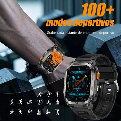 2025 Smart Watch for Men BT Call 2.01" Smartwatch Android iOS Fitness Tracker with Flashlight/Compass/Heart Rate/Sleep Monitor