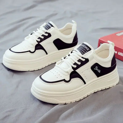 Sneakers Sports Shoes for Women Athletic Lace Up High on Platform Vulcanized Shoe Original Quality Fashion 2024 A Woman Footwear