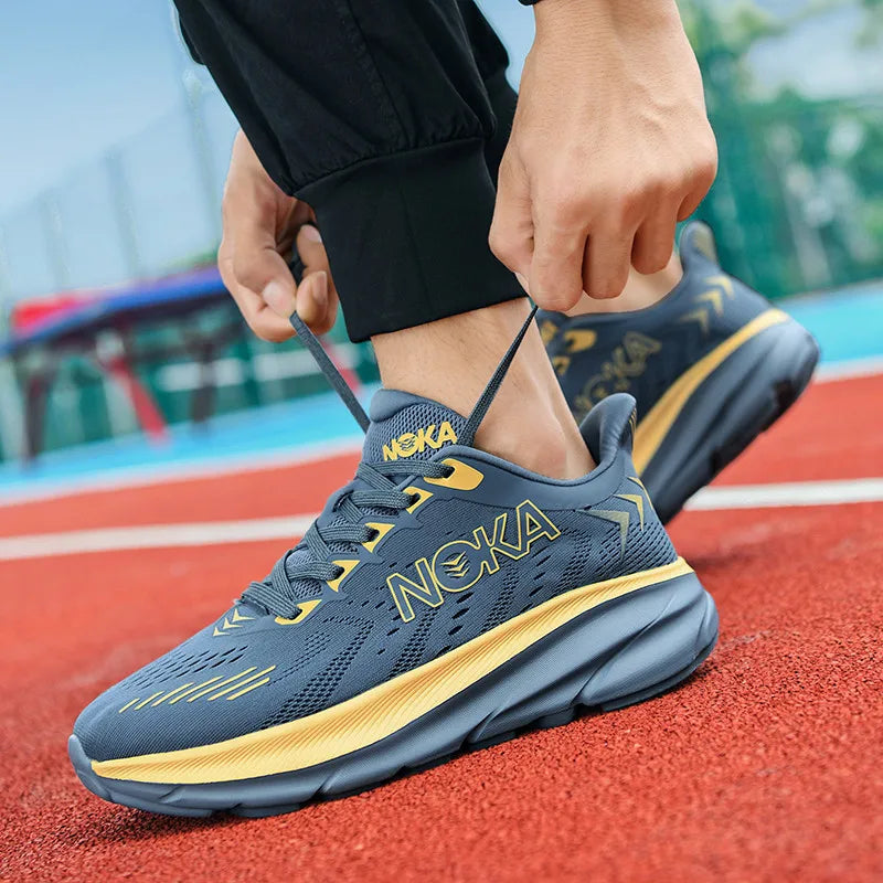 Men's Casual Sneakers*Trend Gym Student Running Sports Shoes For Men Tenis Breathable Athletic Training Footwear Outsole, White