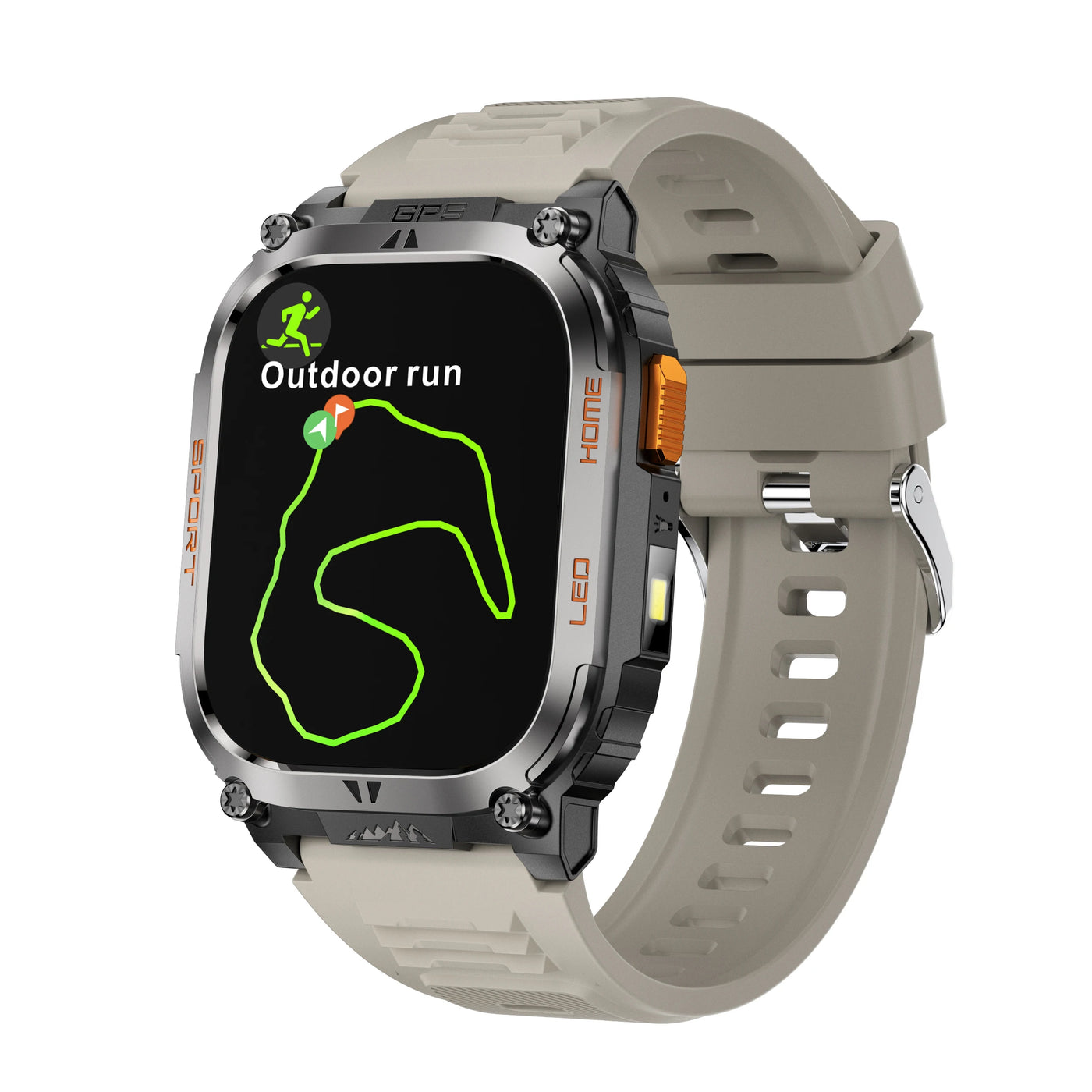 2025 Smart Watch for Men BT Call 2.01" Smartwatch Android iOS Fitness Tracker with Flashlight/Compass/Heart Rate/Sleep Monitor