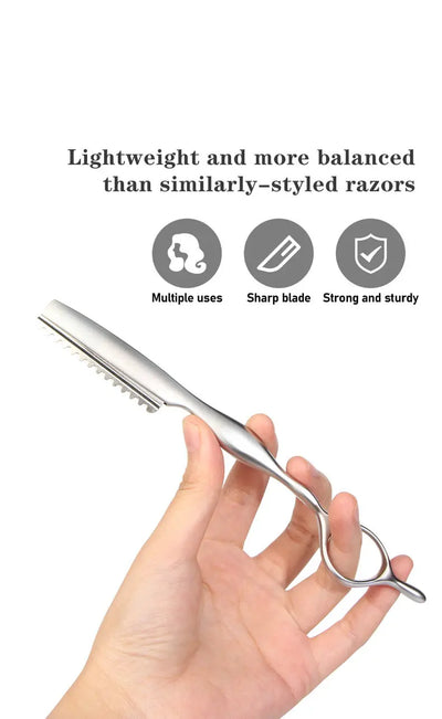 GearKulture Stainless Steel Straight Shaving Razor