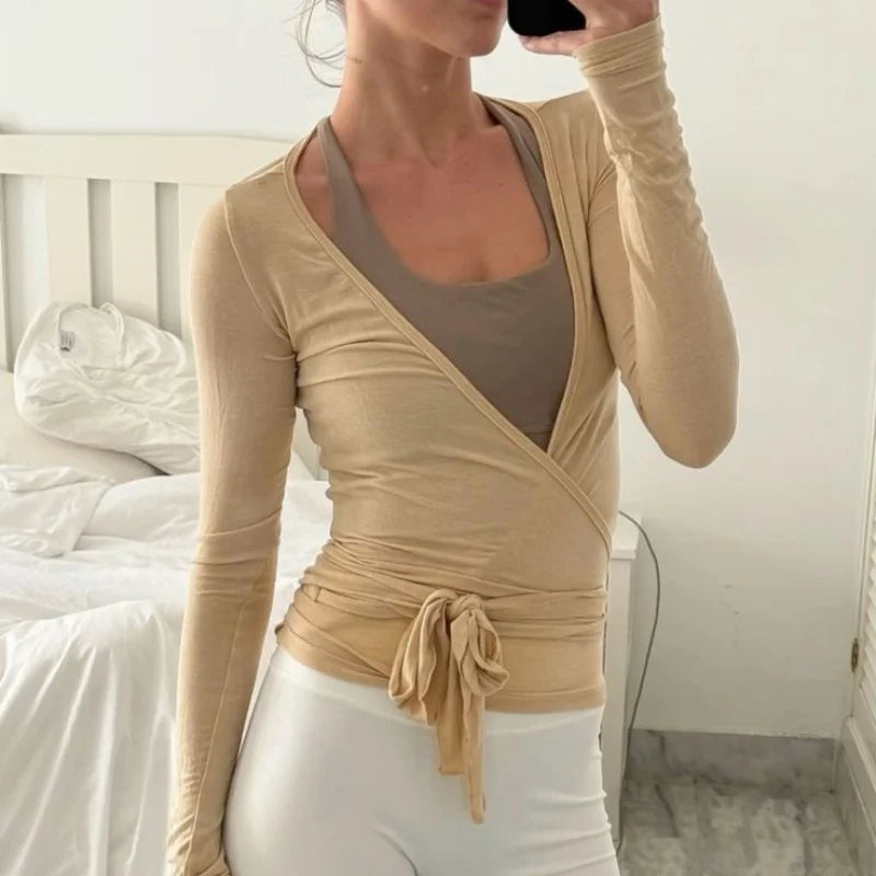 gearkulture-womens-yoga-shirt-ruched-tie-front-crop-top.jpg