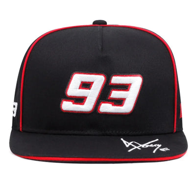 Fashionable men's and women's flat brimmed hats, casual, street style, 93 embroidered hip-hop hats, baseball caps