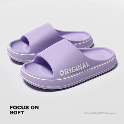 Slippers For Man Solid Feslishoet Women Letter Mens Thick Sole Indoor Bathroom Anti Slip Shoes Summer Slippers Indoor House