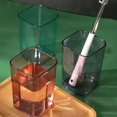 GearKulture Plastic Toothbrush & Mouthwash Cup