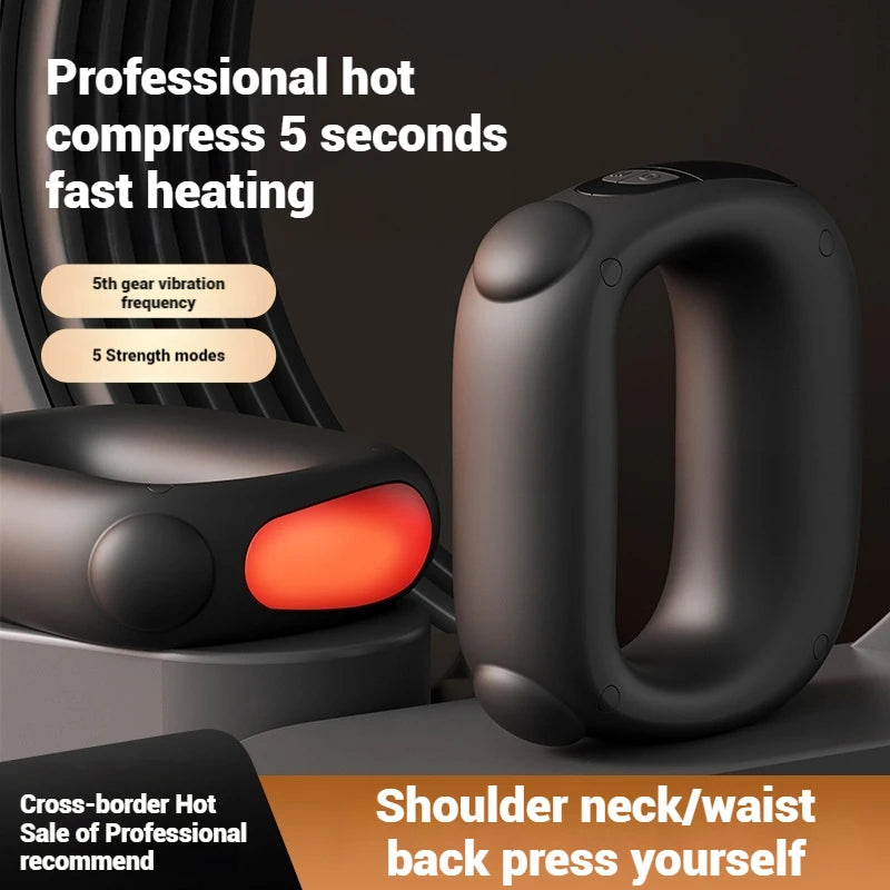 Deep Tissue Percussion Muscle Massage Guns with Heat for Athletes Pain Relief Adjustable Intensity Speed Super Quiet Portable