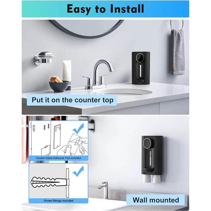 GearKulture Bathroom Auto Mouthwash Dispenser
