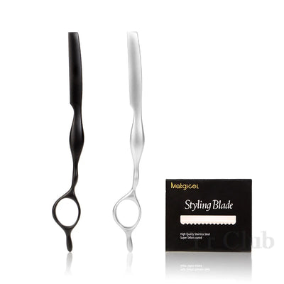 Silver Haircut Razor Hair Salon Hairdresser Hair Cutting Safety Blades Zinc Alloy Hair Trimmer Barber Shop Hairdressing Tools