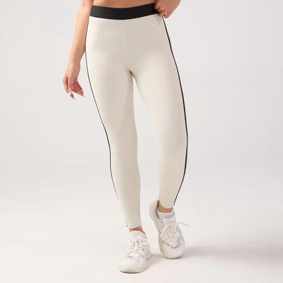 Yoga Set Women Gym Bra Top Leggings Two Piece Set Stripy Colorblock Sport Fitness Tracksuit Pilates Training Active Wear