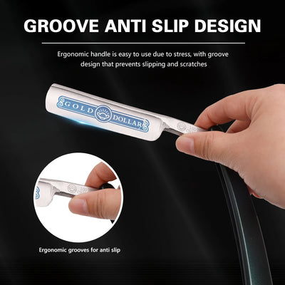 Barbershop Folding Straight Razor Shaving Classic Manual Barber Razors Knife Stainless Steel Men Gift
