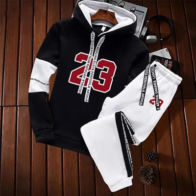 Sweatshirts for Men Casual Men's Set Hoodie Sports Pants and Sportswear Sport Daily Comfortable Fashion Tracksuit Hot Sales 2024