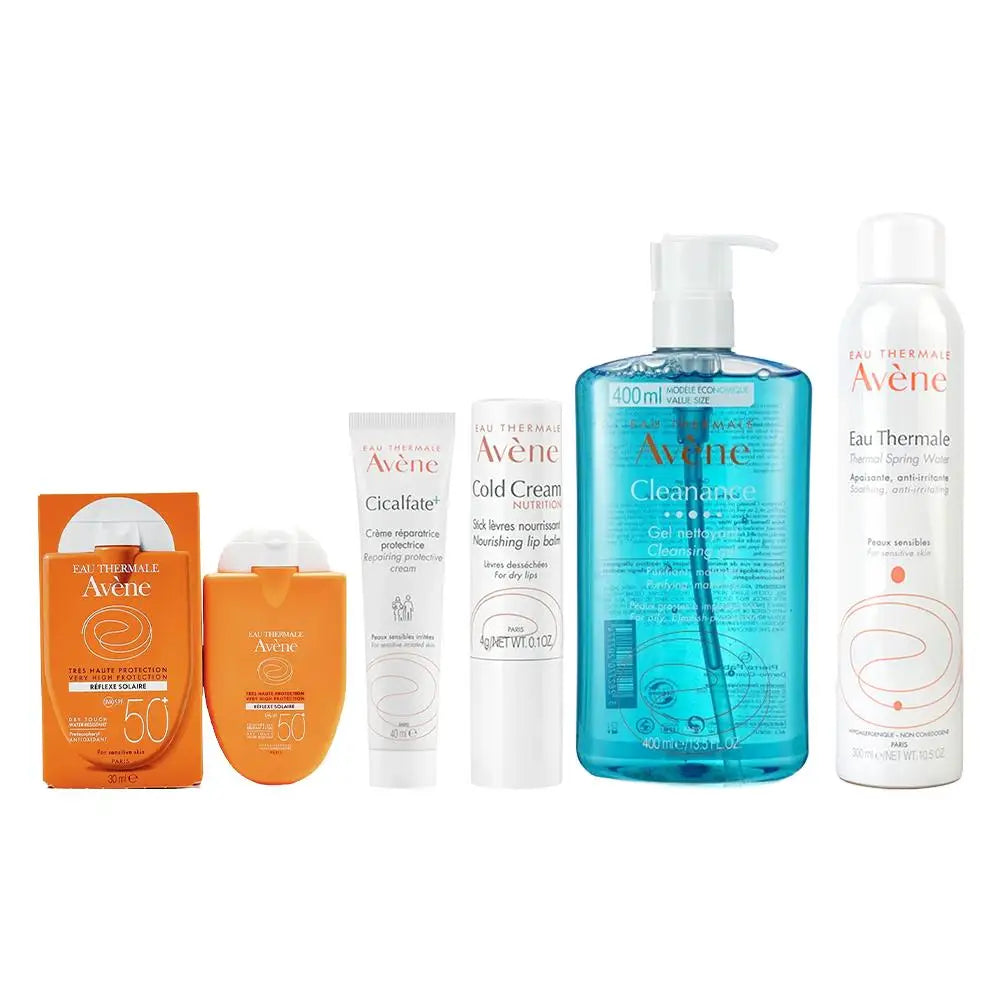 Avene Facial Cleanser Removes Face Dirt Deep Cleansing Whitening Cold Cream SPF 50+ Sunscreen Moisturizing Gel Skin Care