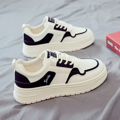 Sneakers Sports Shoes for Women Athletic Lace Up High on Platform Vulcanized Shoe Original Quality Fashion 2024 A Woman Footwear
