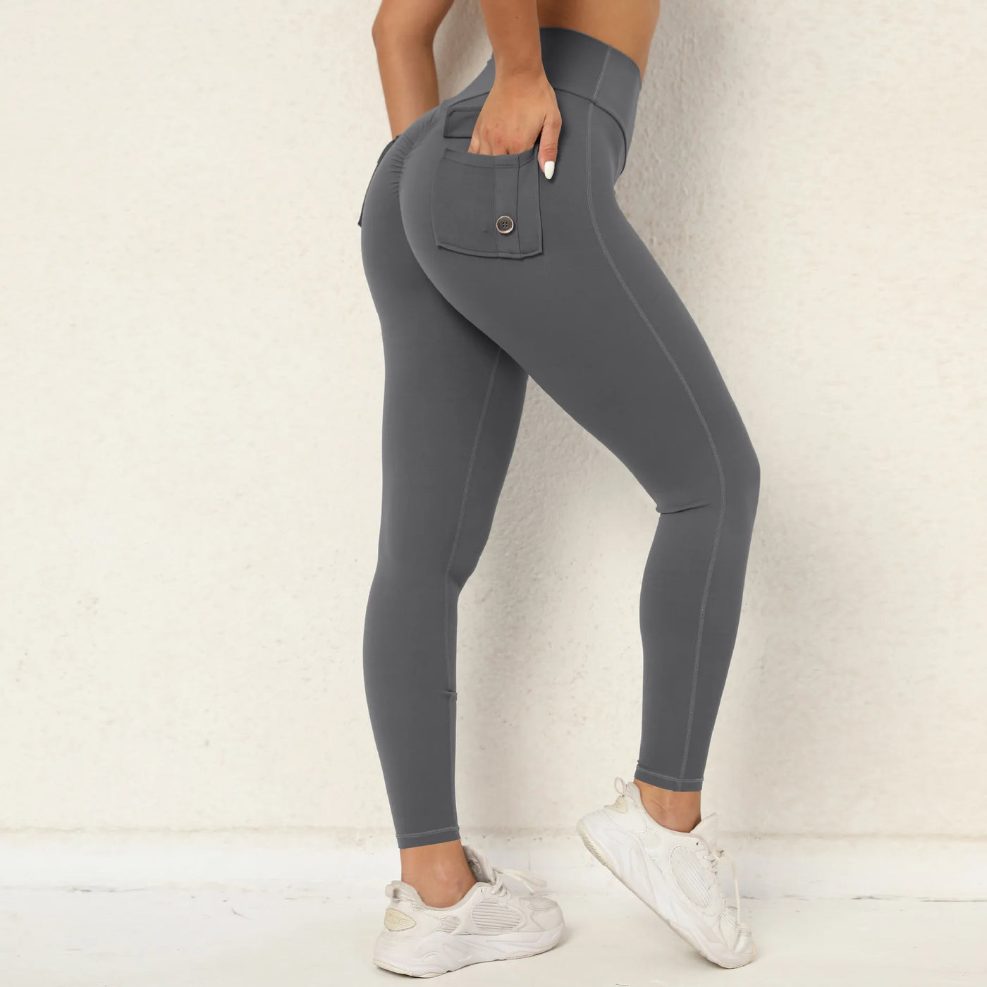 New Yoga Set Women Tracksuit Workout Pocket Legging Athletic Suit Gym Push Up Legging Fitness Bra Sports Wear Active Wear