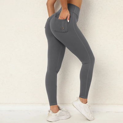 New Yoga Set Women Tracksuit Workout Pocket Legging Athletic Suit Gym Push Up Legging Fitness Bra Sports Wear Active Wear