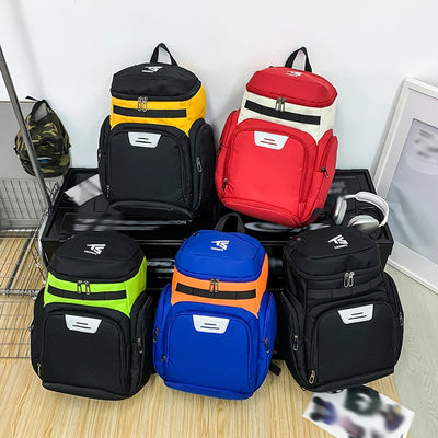 Gym Bag Basketball Soccer Backpack with Shoes/Ball Pocket Sports Training Commuting Hiking Rucksack College Laptop Schoolbag