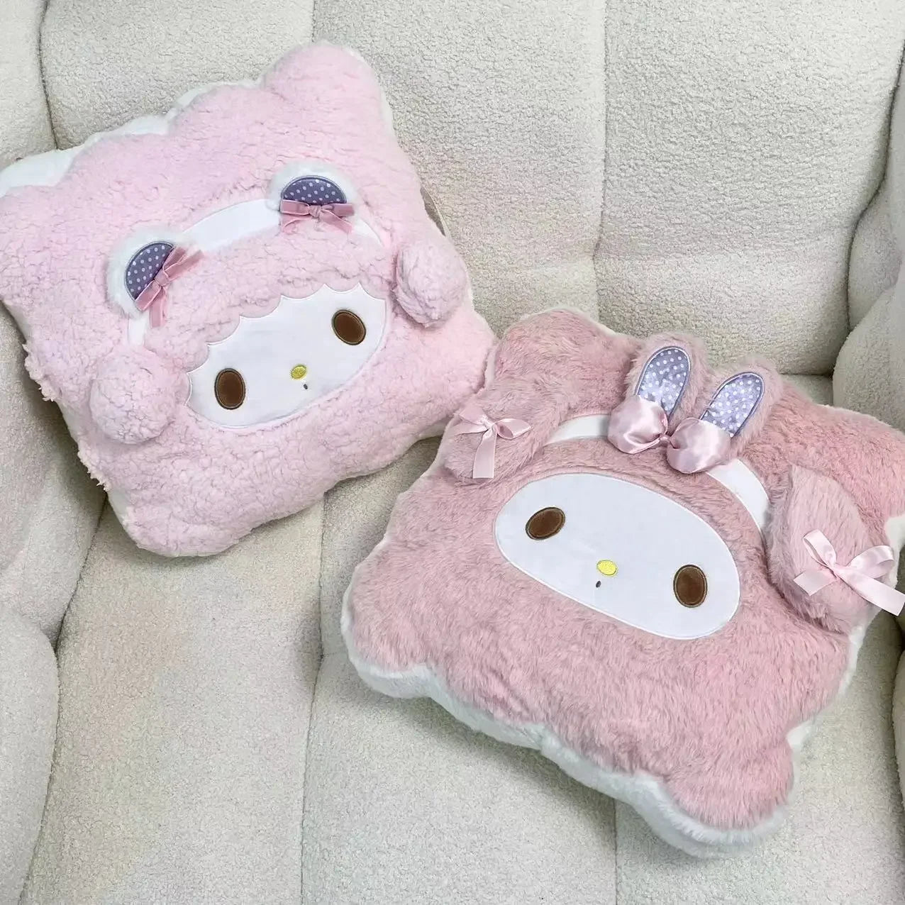 Sanrio Thickened My Melody Throw Pillow Stuffed My Sweet Piano Sofa Bed Back Cushion Seat Cushion Home Decor Cuddly Plushies