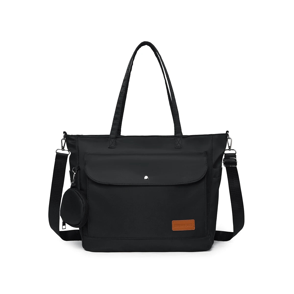 Tote Bag 2025 New Large-Capacity Crossbody Bag Lightweight Cloth Bag Middle-Aged Mother Bag Multi-Layer Shoulder Bag Travel Backpack Women's Coin Purse