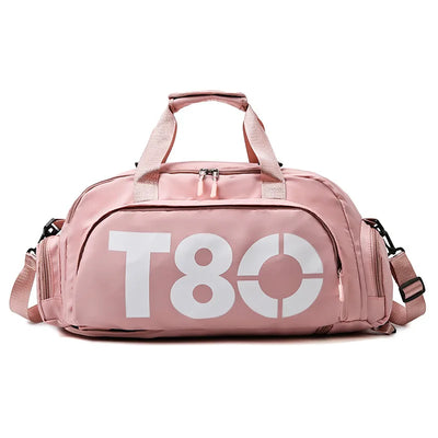 Gym Sports Backpack for Women T80 Hand Bag Fitness Travel Tote Outdoor Female Yoga Shoe Shoulder Duffle Luggage Portable Bag Man