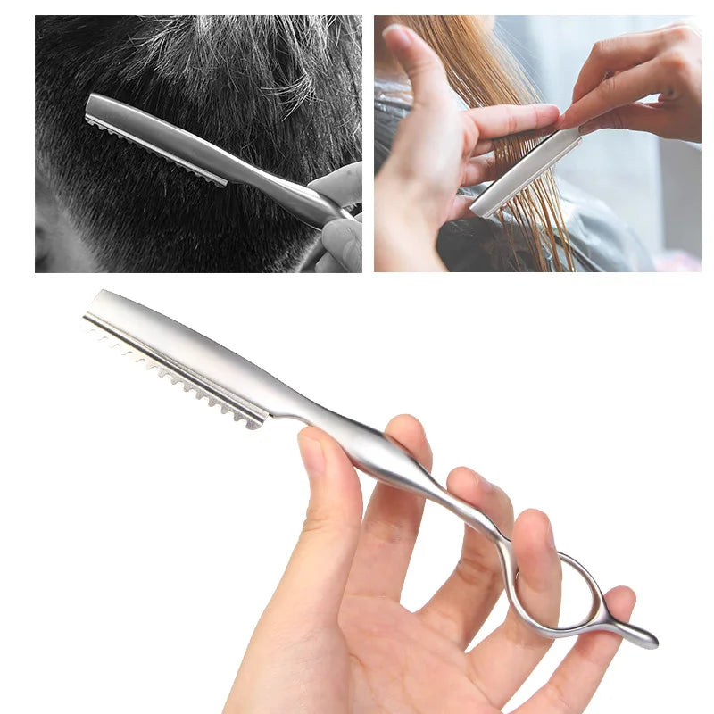 GearKulture Stainless Steel Straight Shaving Razor