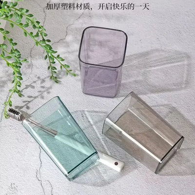 GearKulture Plastic Toothbrush & Mouthwash Cup