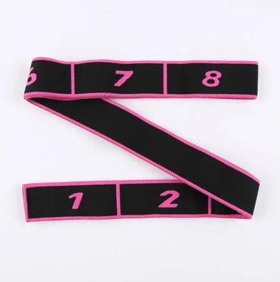 GearKulture Pull Strap Belt in black and pink, designed for elastic stretching and dance training.