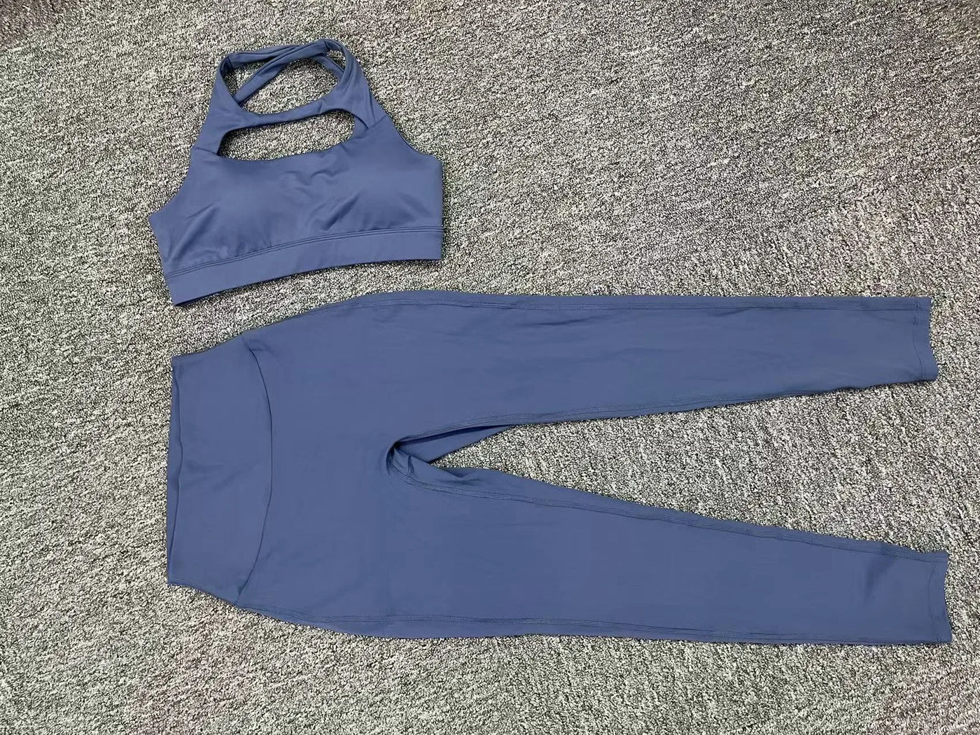 New Yoga Set Women Tracksuit Workout Pocket Legging Athletic Suit Gym Push Up Legging Fitness Bra Sports Wear Active Wear