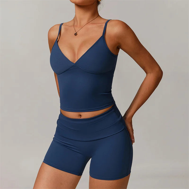 TRY TO BN Environmentally Regeneration Yoga Vest Tight Casual Wear Versatile Running Sports Fitness Underwear Tops Gym Clothing
