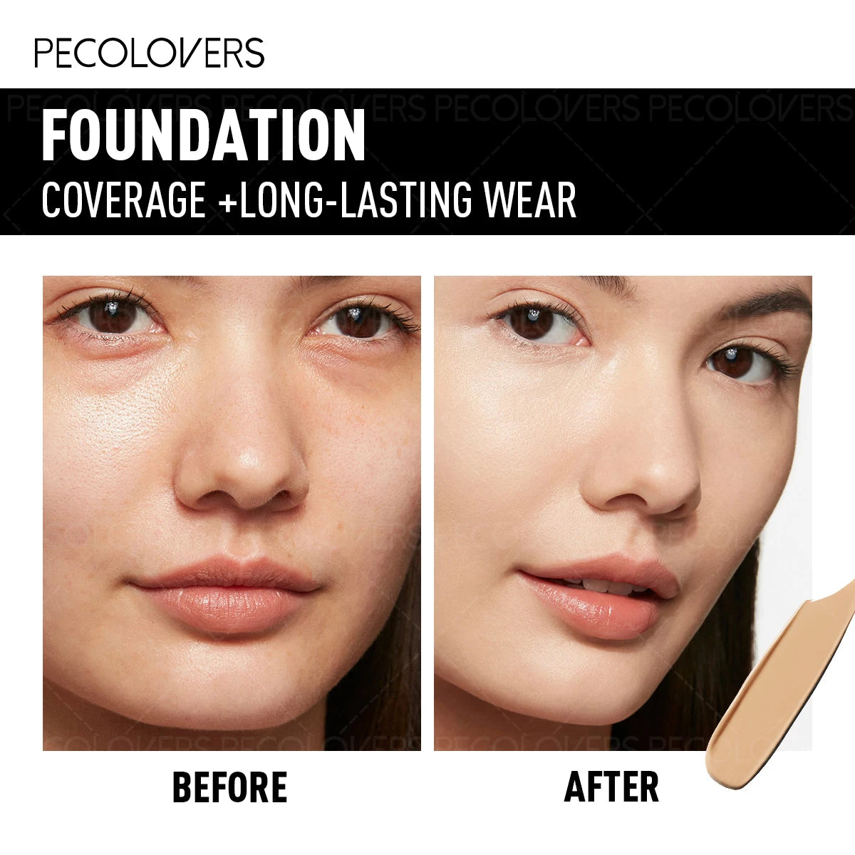 Long Lasting,Moisturizing,Isolating Foundation,Dark Circle Concealing,Waterproof Makeup, Professional Makeup