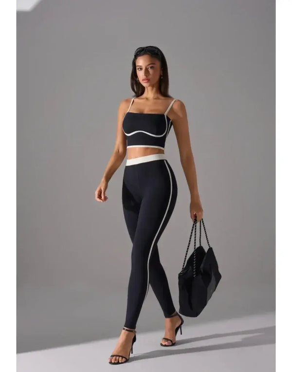 GearKulture Women’s Yoga Set – Colorblock Fitness Wear