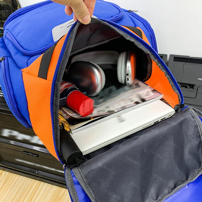 Gym Bag Basketball Soccer Backpack with Shoes/Ball Pocket Sports Training Commuting Hiking Rucksack College Laptop Schoolbag