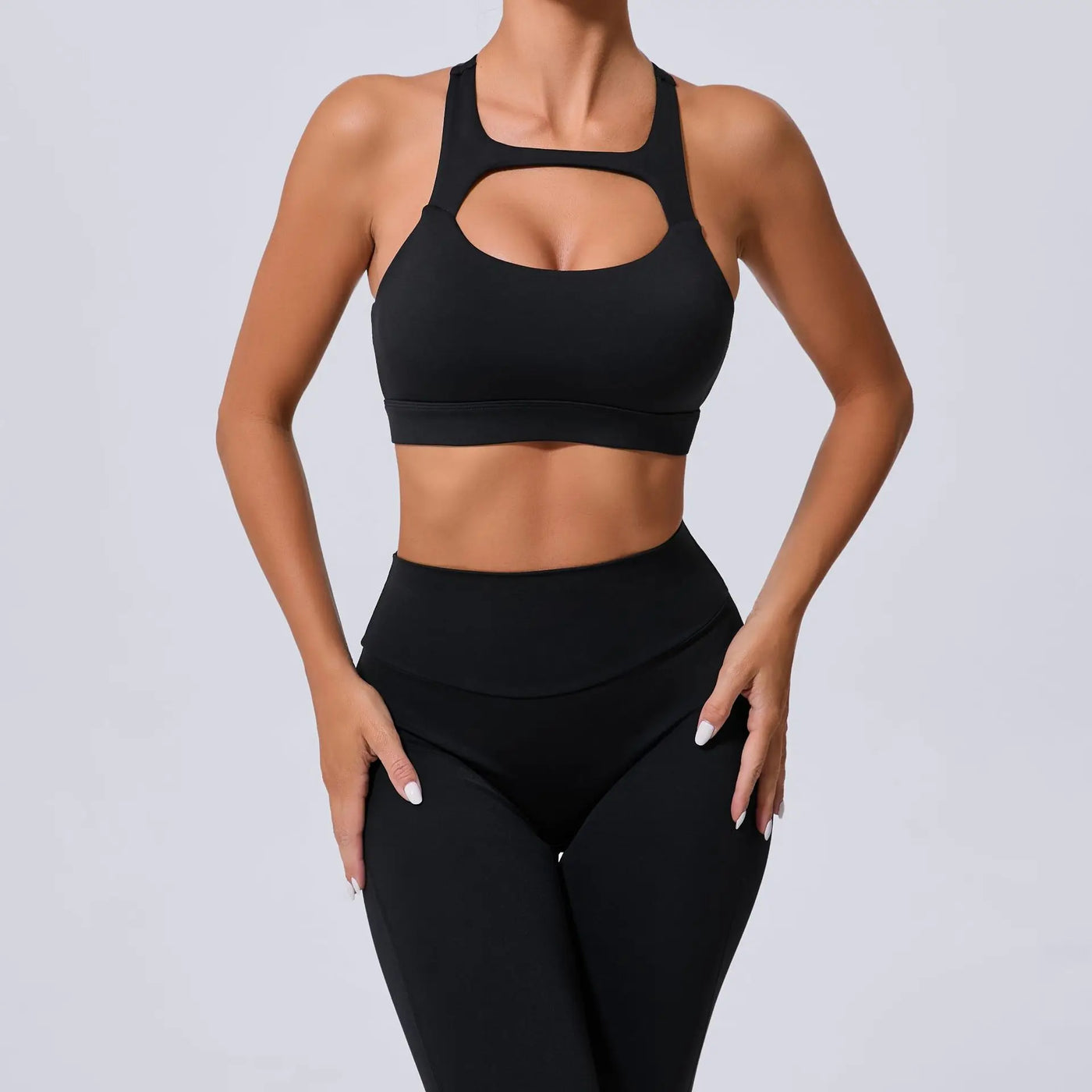 New Yoga Set Women Tracksuit Workout Pocket Legging Athletic Suit Gym Push Up Legging Fitness Bra Sports Wear Active Wear