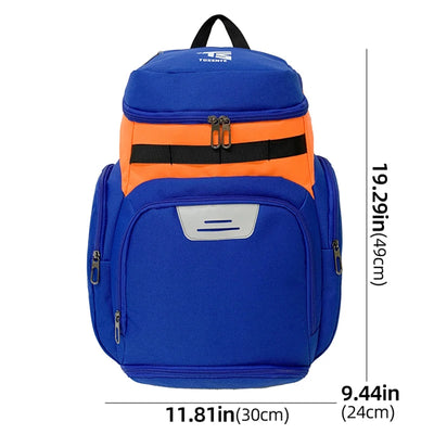 Gym Bag Basketball Soccer Backpack with Shoes/Ball Pocket Sports Training Commuting Hiking Rucksack College Laptop Schoolbag