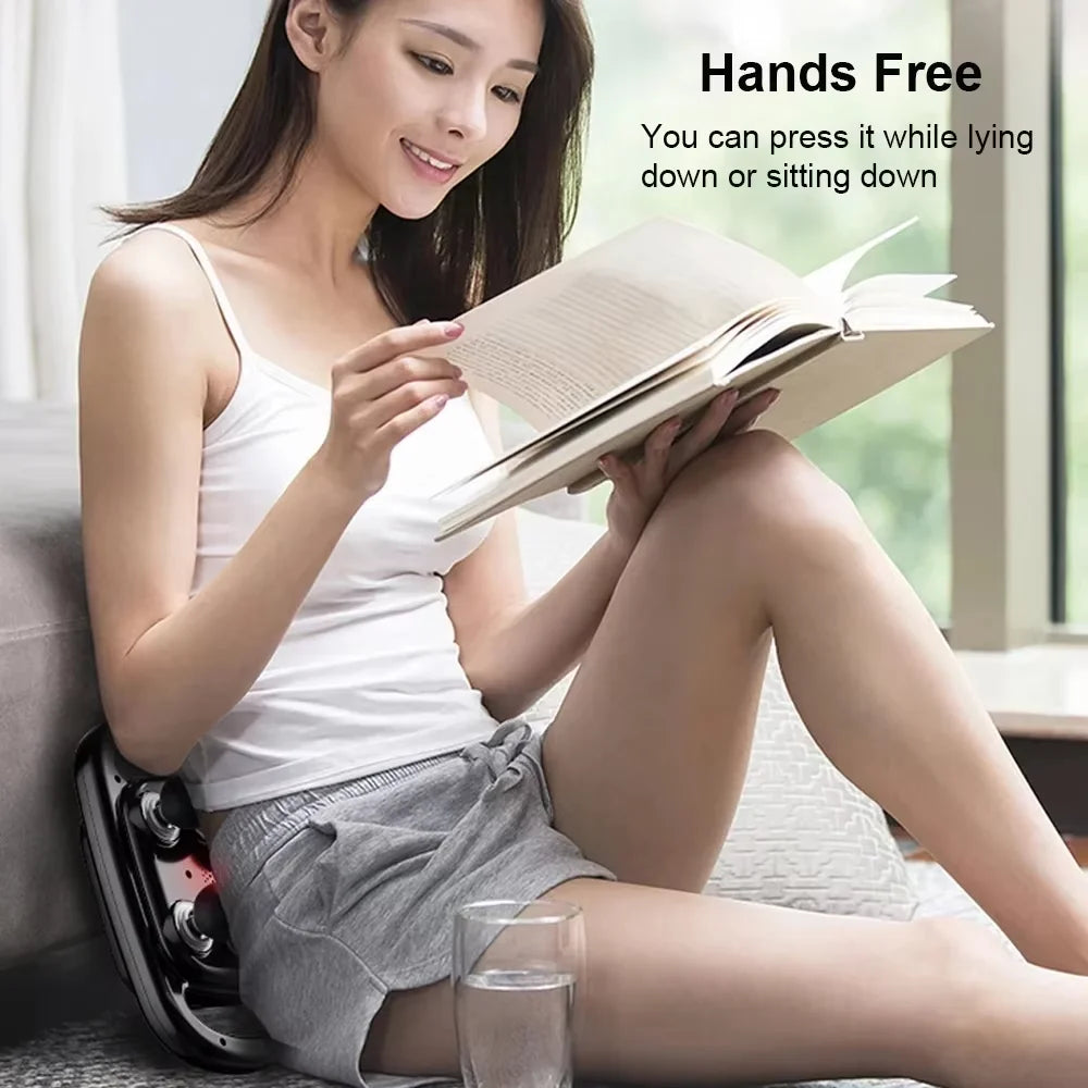 Muscle Massager Gun Waist Massage Professional Fascia Gun High Frequency Six-head Back Body Shoulder Legs Waist Massager Machine