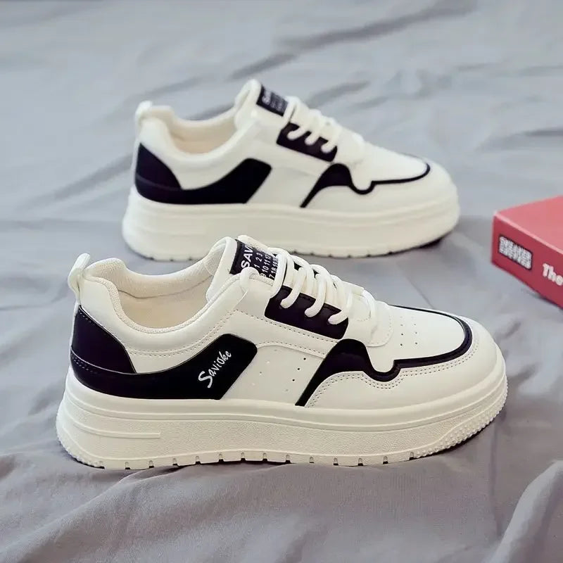Sneakers Sports Shoes for Women Athletic Lace Up High on Platform Vulcanized Shoe Original Quality Fashion 2024 A Woman Footwear